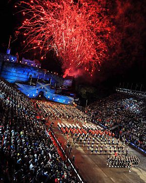 Fireworks Over the 2011 Royal Edinburgh Military Tattoo MOD 45153059