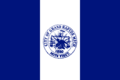 One of the two versions of the flag of Grand Rapids, used by the city government in an official matter.