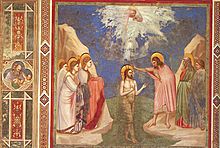 Giotto - Scrovegni - -23- - Baptism of Christ