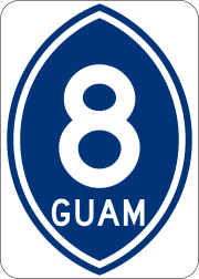 Guam route marker 8
