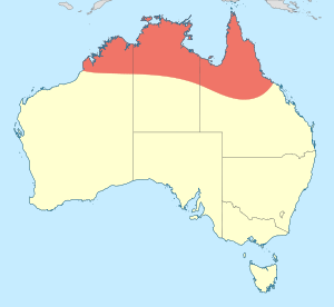 Gynacantha nourlangie distribution map.svg