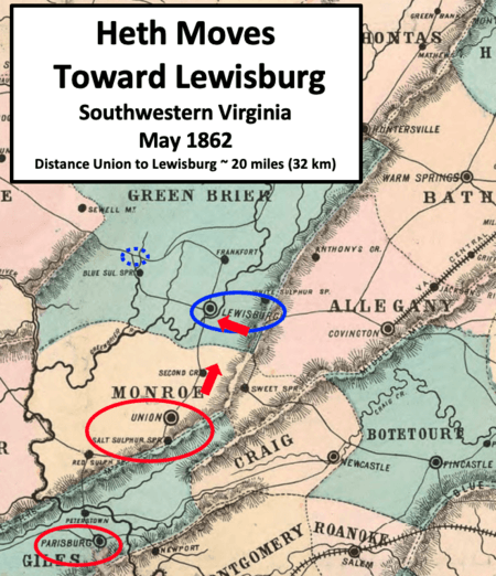 Heth Moves - Battle of Lewisburg