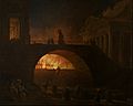 Hubert Robert - The Fire of Rome - Google Art Project