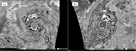 Hurricanes Linda and Patricia Dvorak comparison