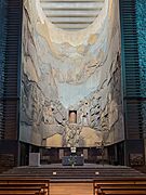Interior of the Sanctuary of Arantzazu 01