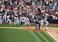 Jeter crosses home plate after 3000th CROP