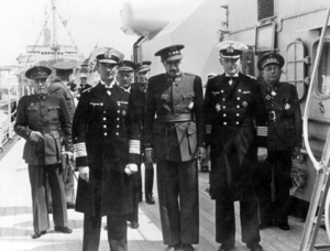 Juan Beigbeder on board of Admiral Graf Spee, Ceuta 1939