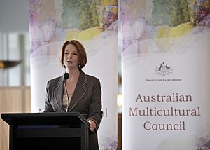 Julia Gillard 22August 2011