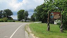 Lake George, MI road signage