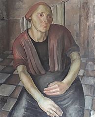 Lavandaia. Elisa Maria Boglino. Olie på lærred.1932