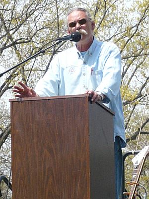 Lawrence Plamondon speaking at Kent State, May 4 2009.jpg