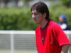 Lionel Messi Barca training