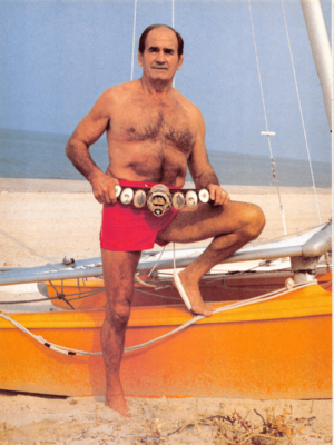 Lou Thesz with NWA World Championship 1980's