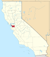 State map highlighting Alameda County