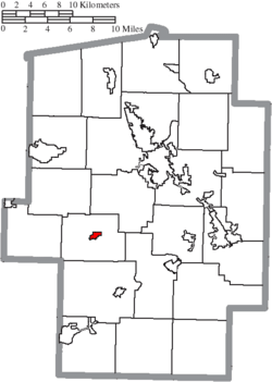 Location of Stone Creek in Tuscarawas County