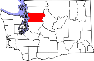 Map of Washington highlighting Snohomish County