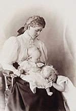 Marie of Romania with her children
