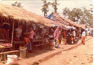 Market stalls