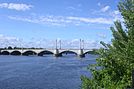 Hampden County Memorial Bridge overlooking the Connecticut River