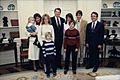 Mike DeWine and family pose with Ronald Reagan