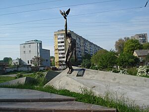 Monument of 20000 Jews shot by Germans in 1943 in Dnipropetrovsk -Energetichna street-, Ukraine -10-
