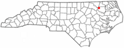 Location of Kelford, North Carolina