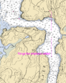 NOAA Chart 13296 detail showing Range
