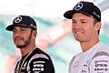 Nico Rosberg and Lewis Hamilton 2016 Malaysia