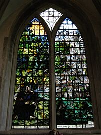 Oxford cathedral, vetrata di giona di abraham van linge, 1630