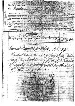 Paddle Steamer 1855 - 1884 Herald Sydney Ship Registration