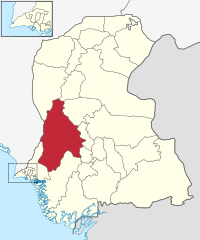 Map of Sindh with Jamshoro District highlighted
