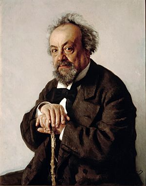 Portrait of Pisemsky by Ilya Repin