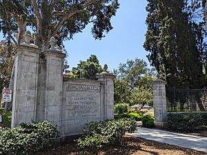 Pomona College Gates north inscription