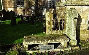 Provost Edward Whigham's grave and plaque. Sanquhar. Dumfries and Galloway.jpg