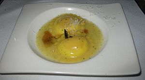 Quail Egg Ravioli (Schwa)