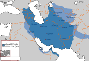 Revised Map of the Afsharid Empire