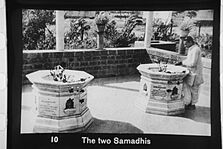 Samadhis of Kasturba Gandhi and Mahadev Desai