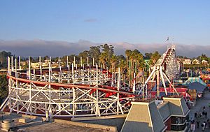 SantaCruz BeachBoardwalk GiantDipperTrack2 DSCN9390