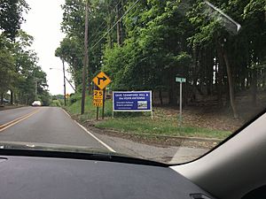 Save Crawford Hill and the Horn Antenna sign on Holmdel Road