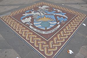 Spelthorne coat of arms mosaic