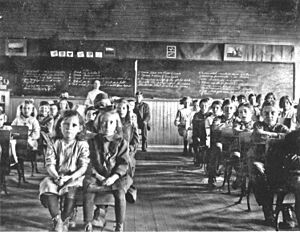 St. Urban School Interior c1915