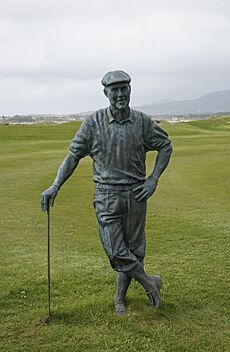 Statue of Payne Stewart at Waterville Golf Links
