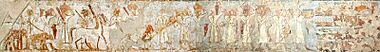 Syrians bringing presents in the tomb of Rekhmire (actual)