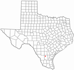 Location of Freer, Texas