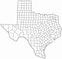 Location of Liverpool, Texas