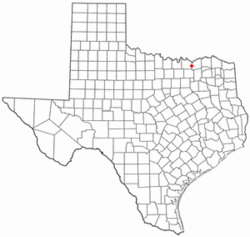 Location of Whitewright, Texas