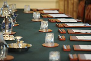 The Cabinet table