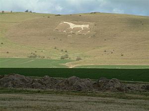 The White Horse, as seen from Alton Barnes - geograph.org.uk - 121230