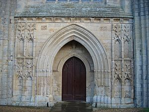 Thorney Abbey, central door