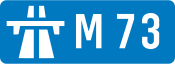 M73 motorway shield